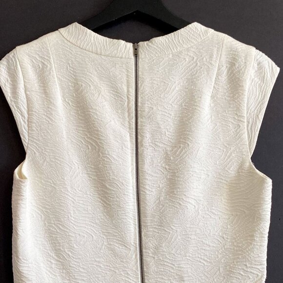 Theory Orinthia Ancua white textured‎ sheath dress, Size 6 - Picture 7 of 14